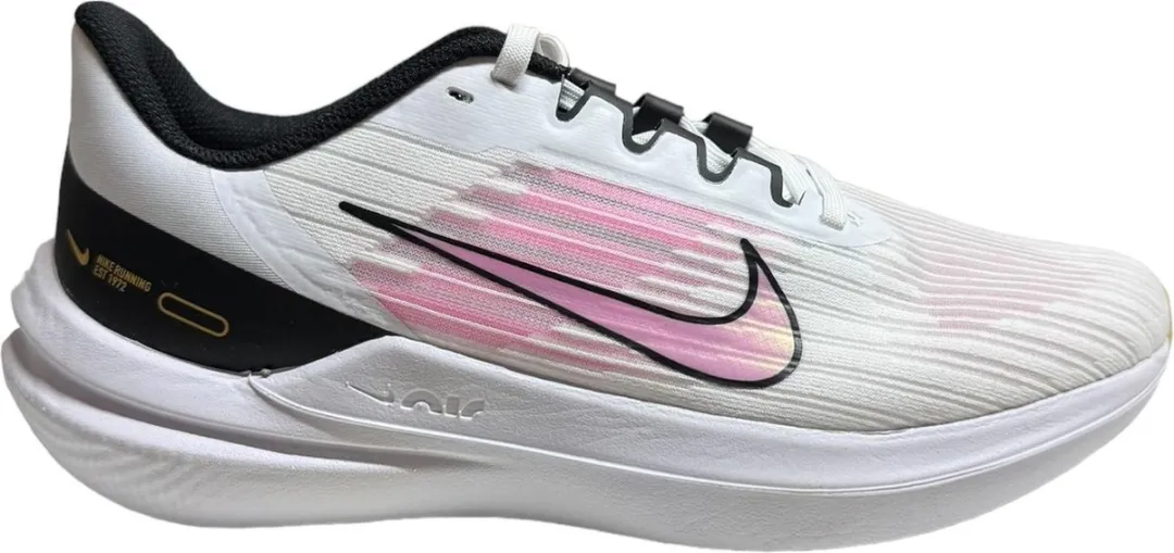 Nike Air Winflo 9 Sportschoenen 38.5 - Wit/Roze/Zwart