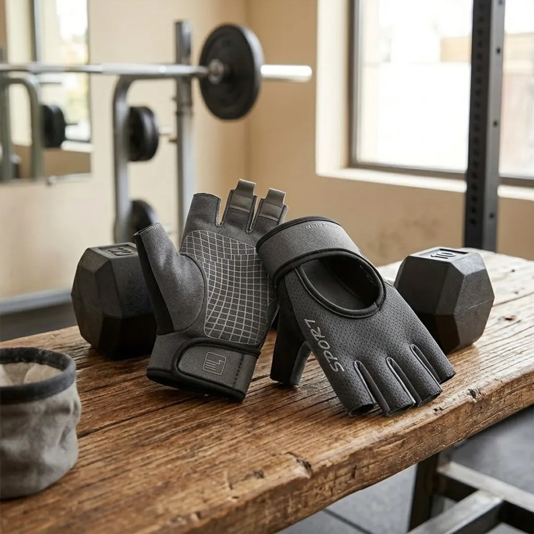 NuveX Fitness Handschoenen Zwart - Maat L