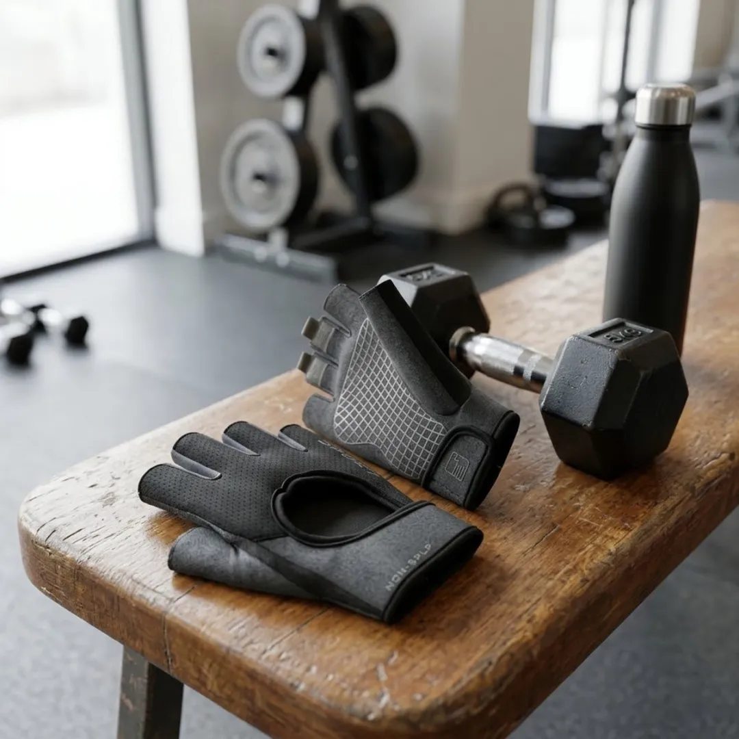 NuveX Fitness Handschoenen Zwart - Maat L