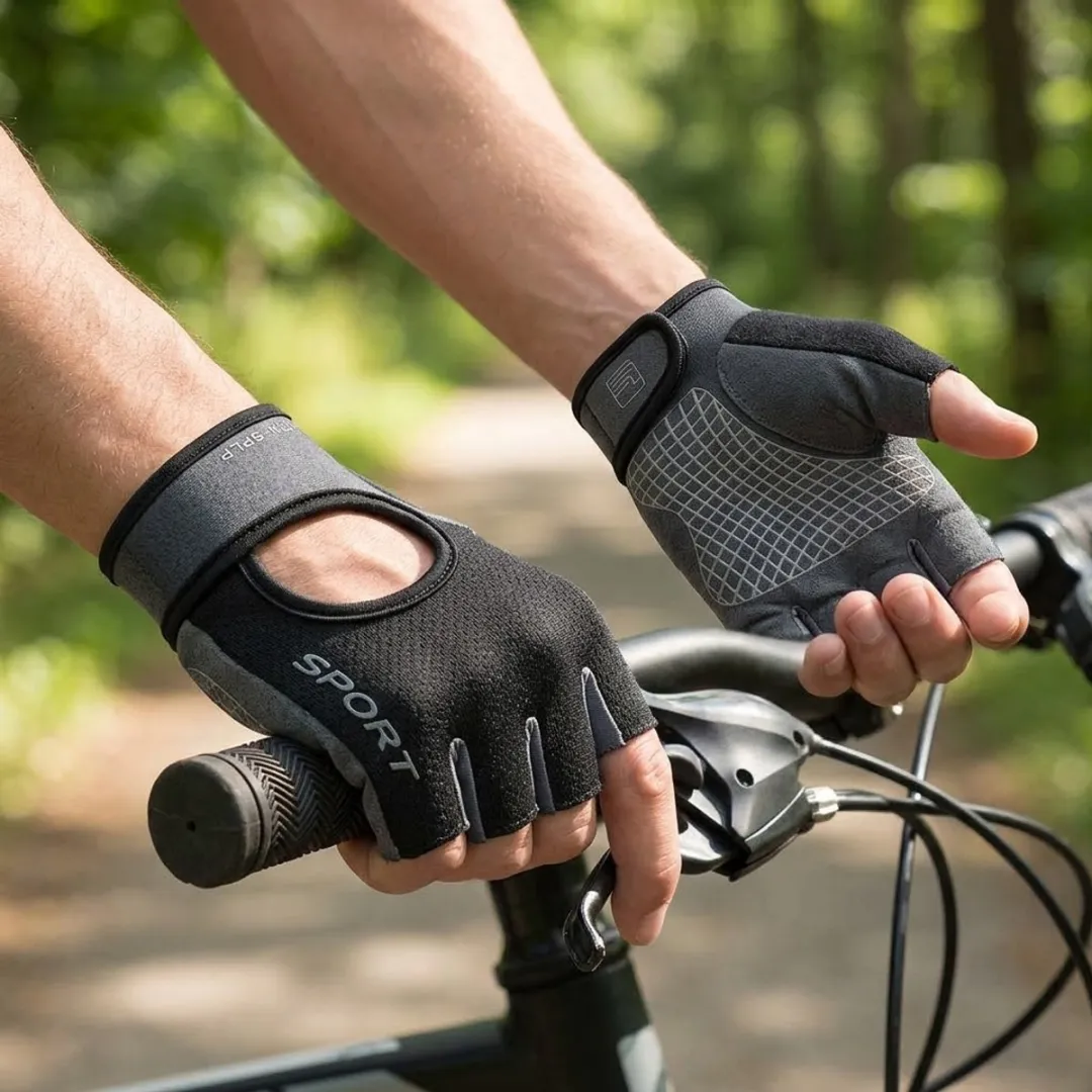 NuveX Fitness Handschoenen Zwart - Maat L