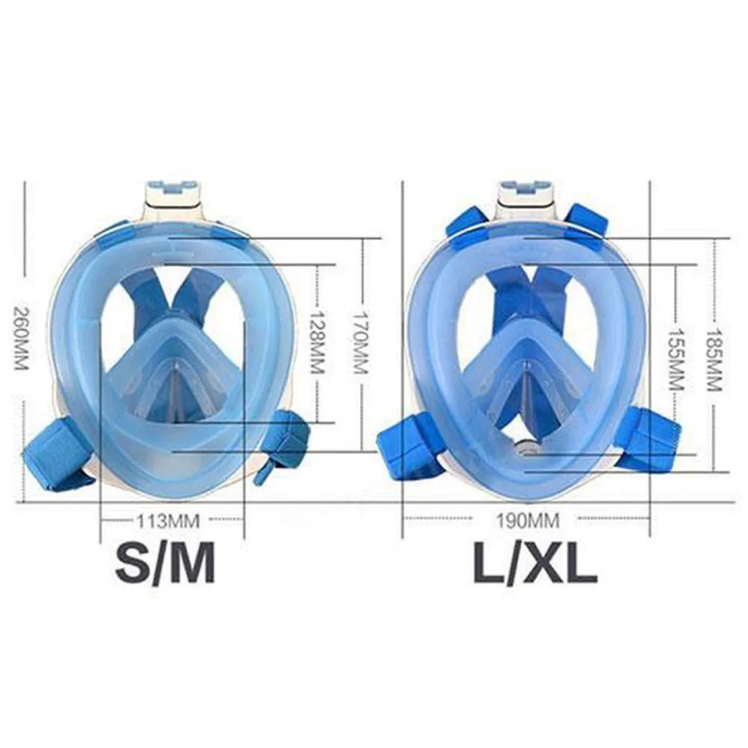 FlinQ Snorkelmasker S/M Blauw - met GoPro houder - afbeelding 5 van 5