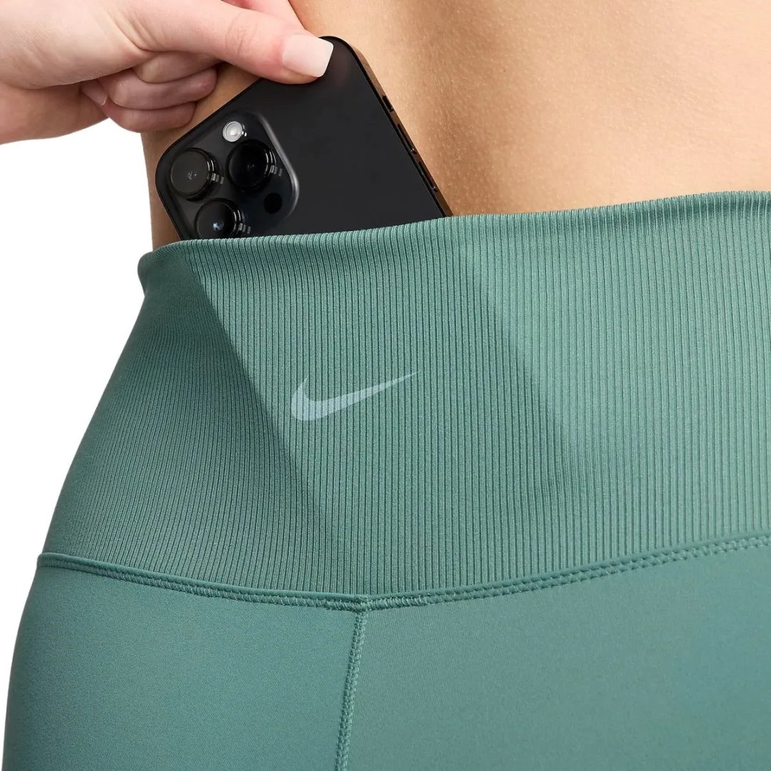 Nike One Rib Dri-FIT Bikeshort Dames XS - Groen