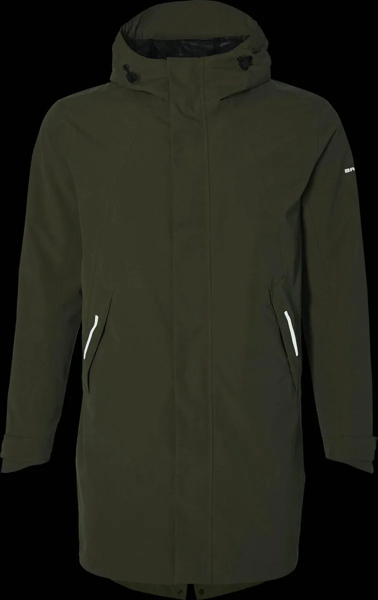Basil Mosse Parka Regenjas Heren - XXL - Groen - afbeelding 6 van 6