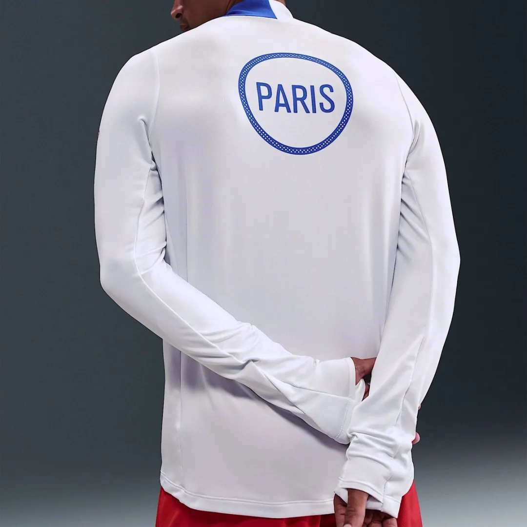 Nike Paris Saint-Germain Strike 2025/26 Trui Mannen - S - Wit/Blauw