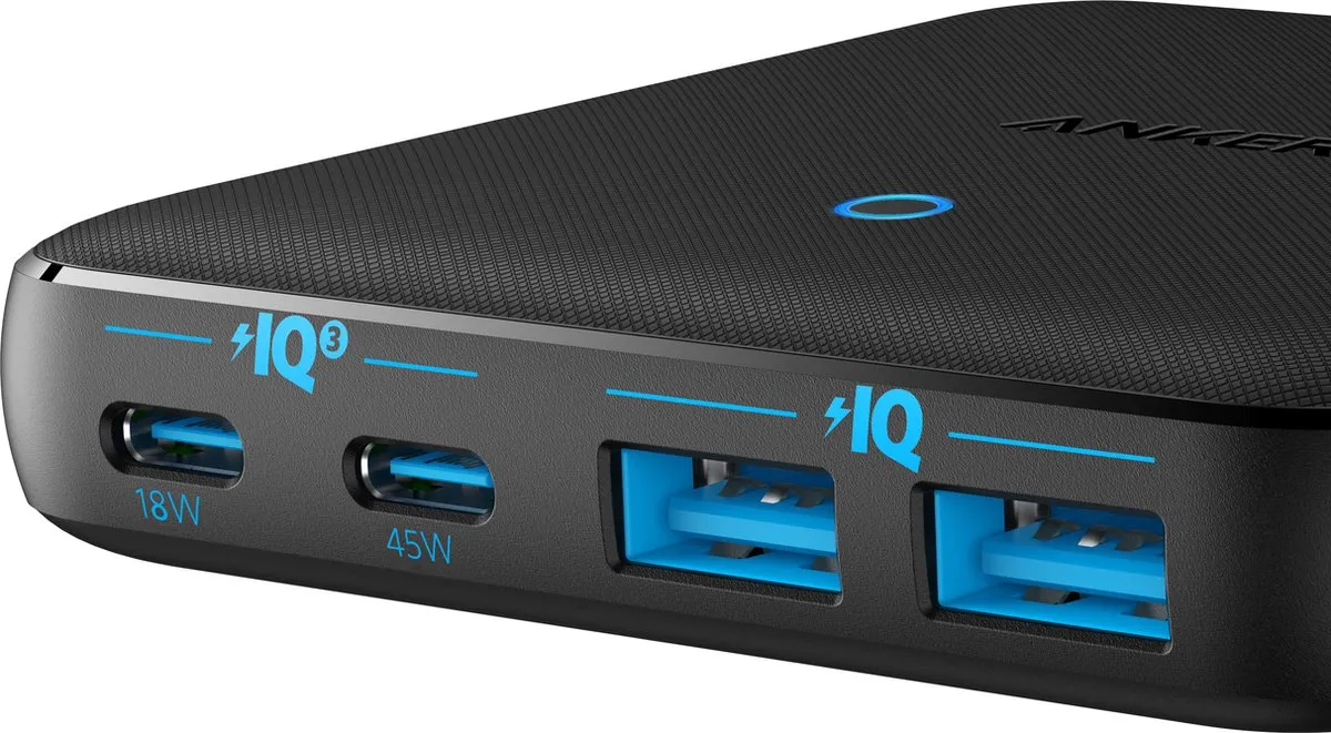 Anker PowerPort Atom III A2046G12 USB-C Lader - 65W - 2x USB-C & 2x USB-A - Zwart