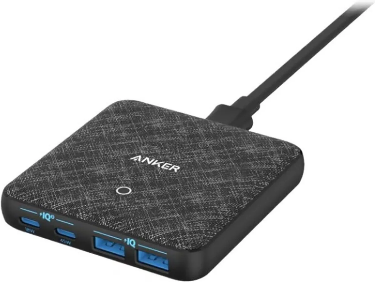 Anker PowerPort Atom III A2046G12 USB-C Lader - 65W - 2x USB-C & 2x USB-A - Zwart