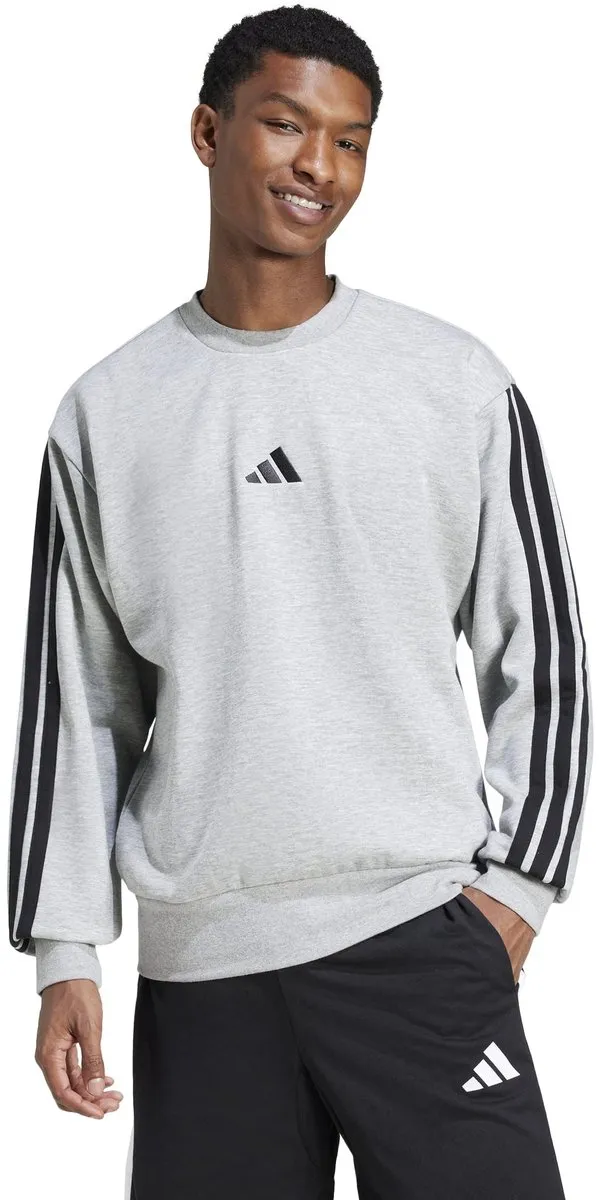 Adidas M 3S FLSWT Sport T-shirt Lange Mouw Heren M - Grijs