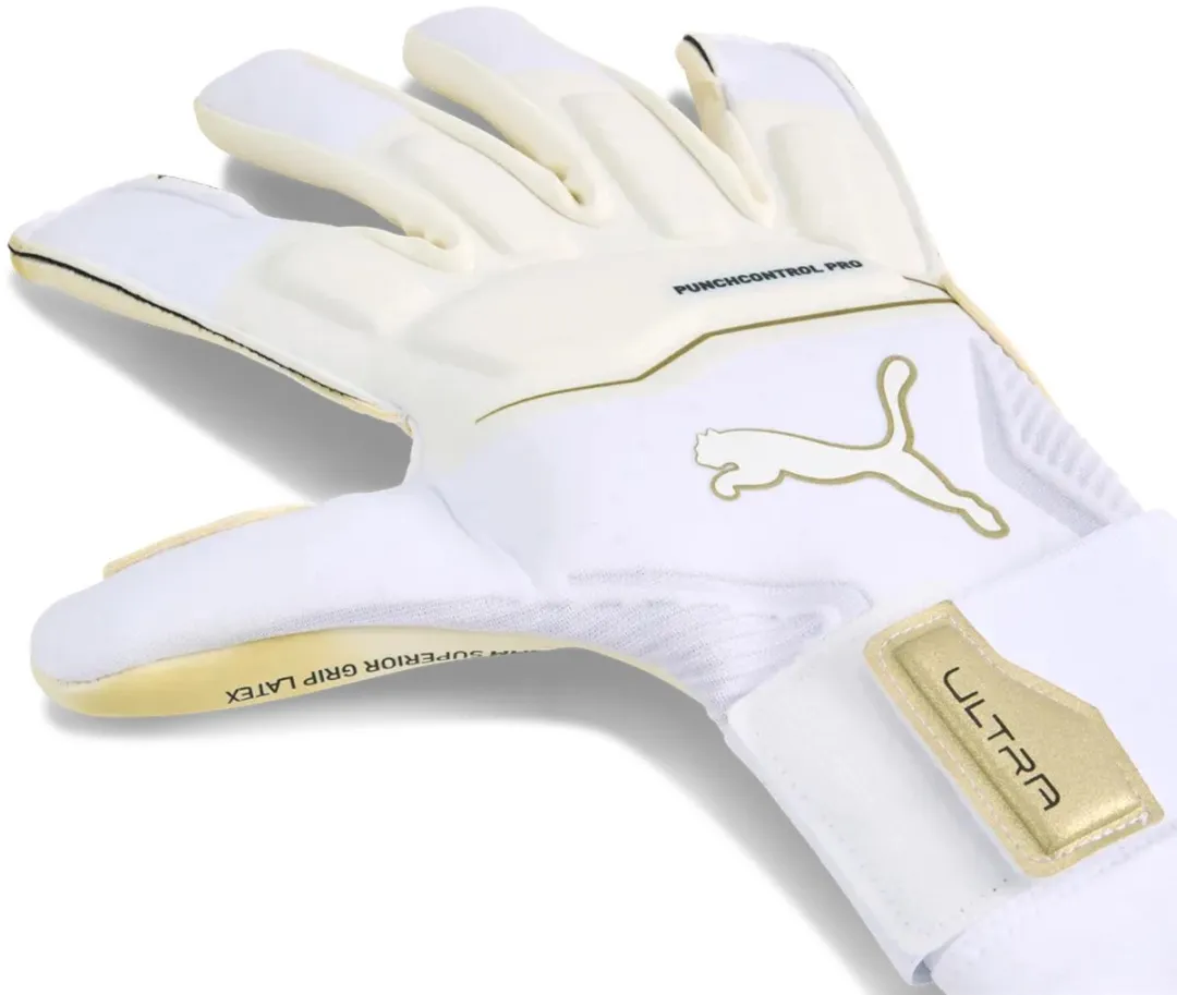PUMA Ultra Ultimate Hybrid Keepershandschoenen 11 - Goud/Wit