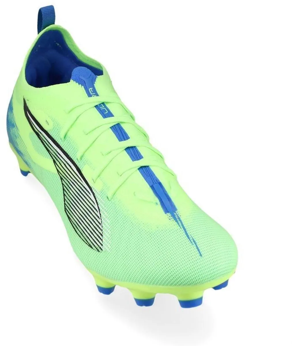 PUMA Ultra 5 Pro FG Voetbalschoenen 43 - Fizzy Apple/Wit/Blauw