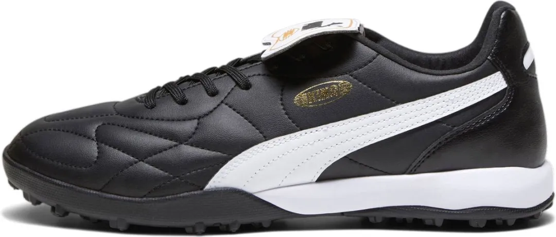 PUMA King Top TT Sportschoenen 41 - Turf - Zwart/Wit/Goud