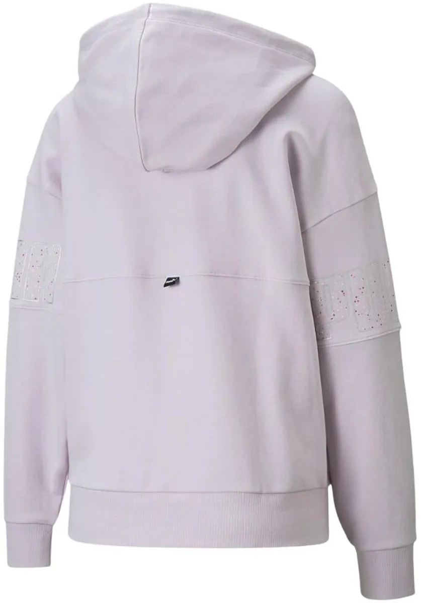 PUMA Dames Power Colorblock Sweater - Paars S