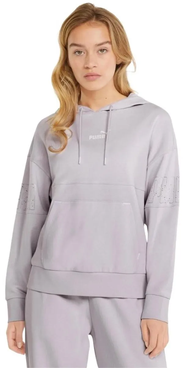 PUMA Dames Power Colorblock Sweater - Paars S