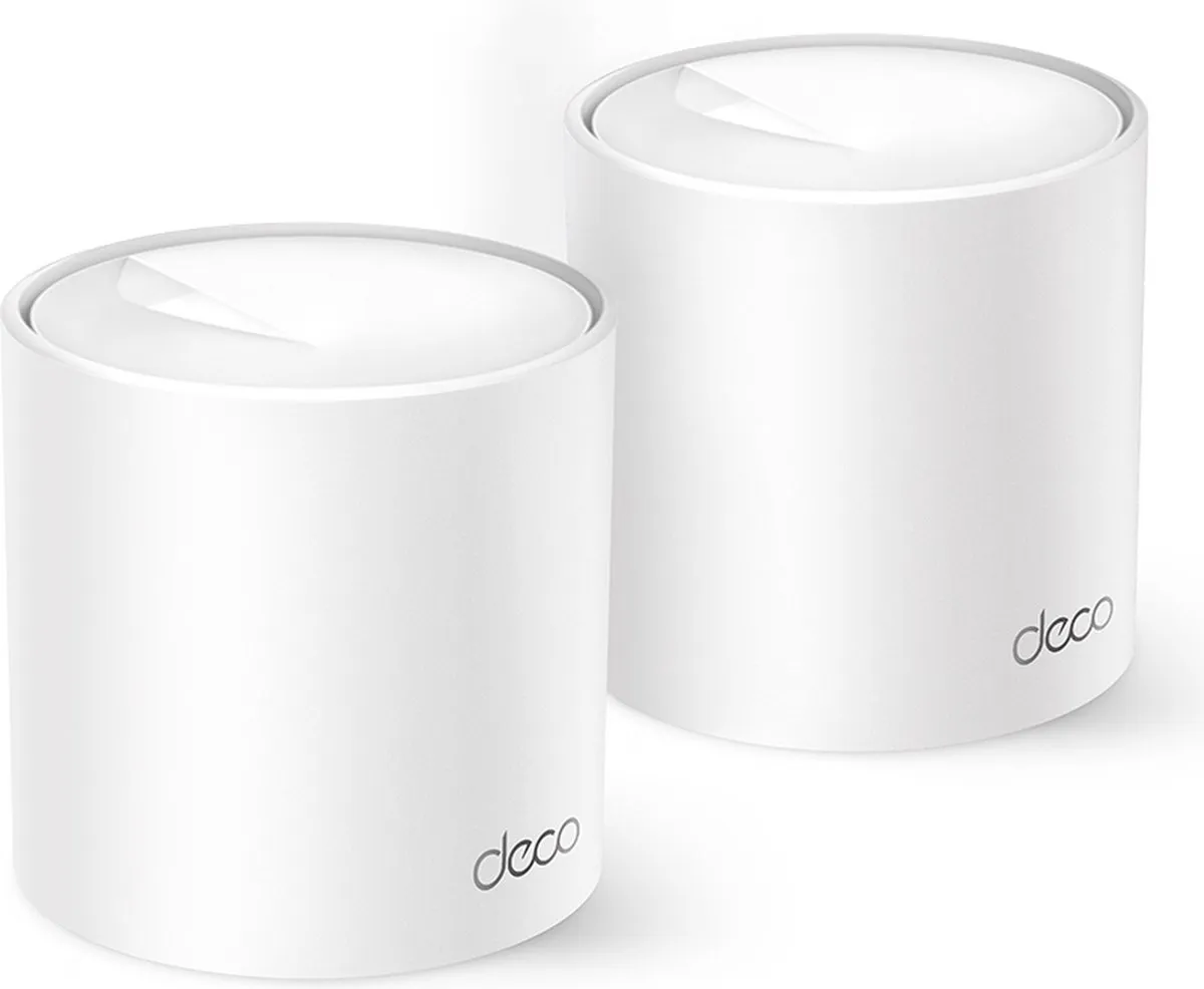 TP-Link Deco X1500 Wi-Fi 6 Mesh Router - 2 Stuks - Wit