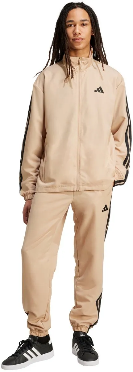 adidas Trainingspak Heren Basic 3-Stripes Beige