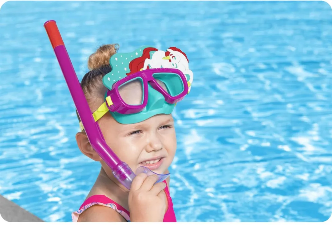 Bestway Duikset voor Kinderen Roze - Snorkelset met Hypoallergene Duikbril - afbeelding 6 van 6