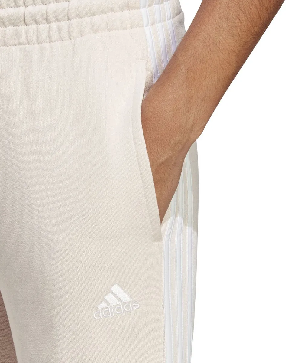 adidas Essentials 3-Stripes Dames Trainingsbroek - XL - Crème