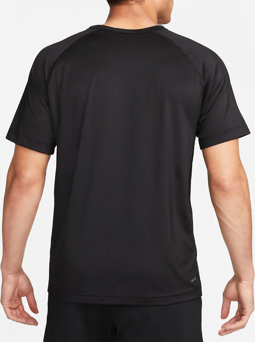 Nike M NK DF Ready SS Heren Sportshirt S - Black/Cool Grey