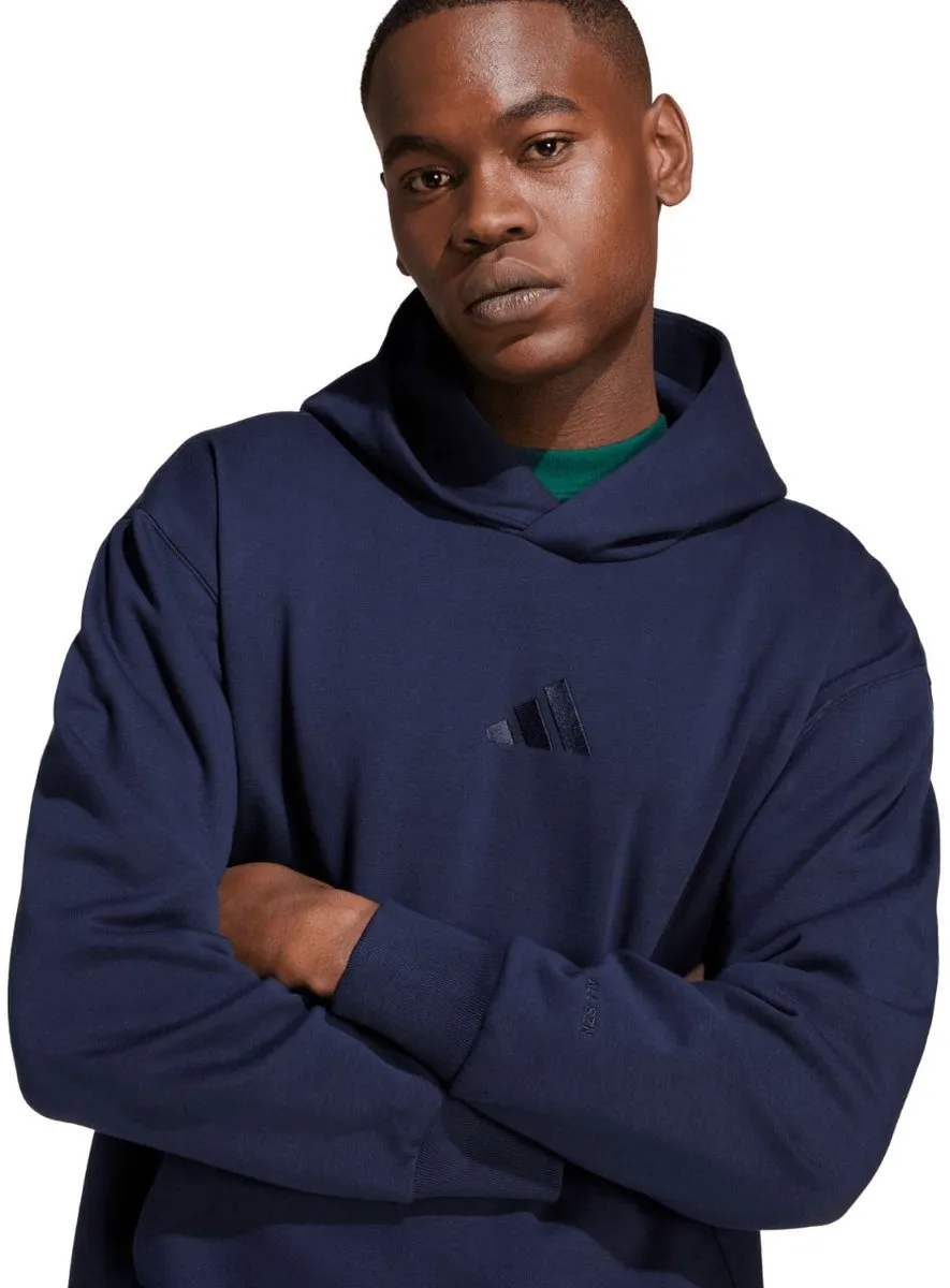 adidas ALL SZN Fleece Heren Trui - Donkerblauw S - afbeelding 6 van 6