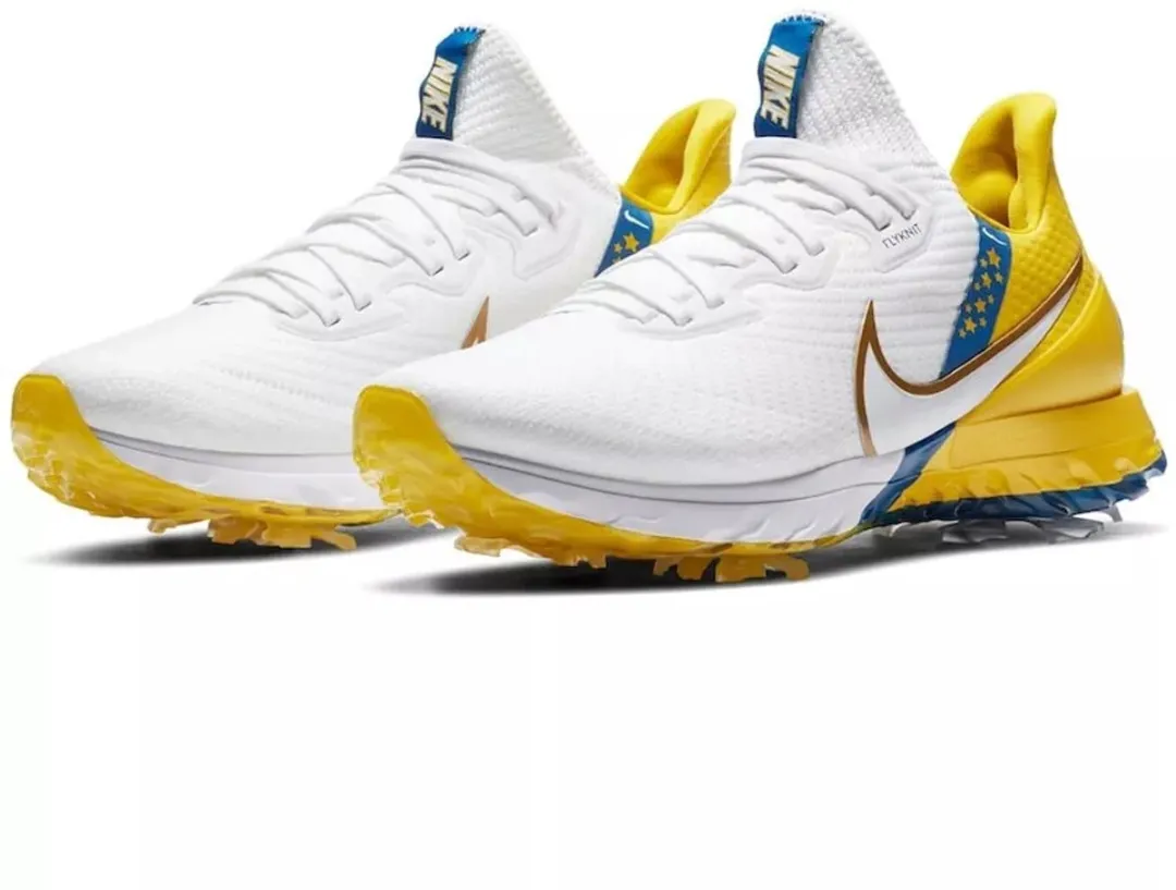 Nike Air Zoom Infinity Tour Golf Heren - Wit/Geel/Blauw - Maat 38