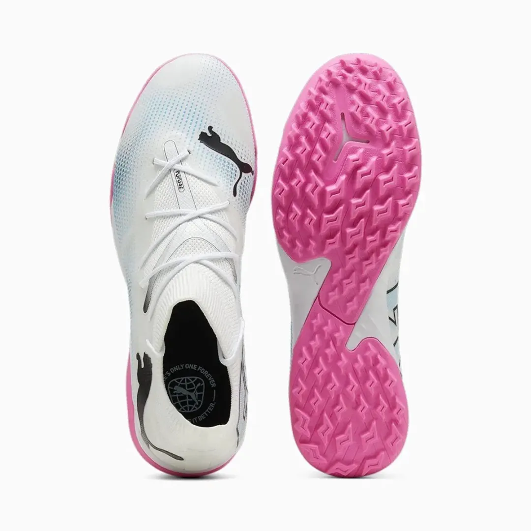 PUMA Future 7 Match TT Voetbalschoenen 45 - Wit/Zwart/Rosa