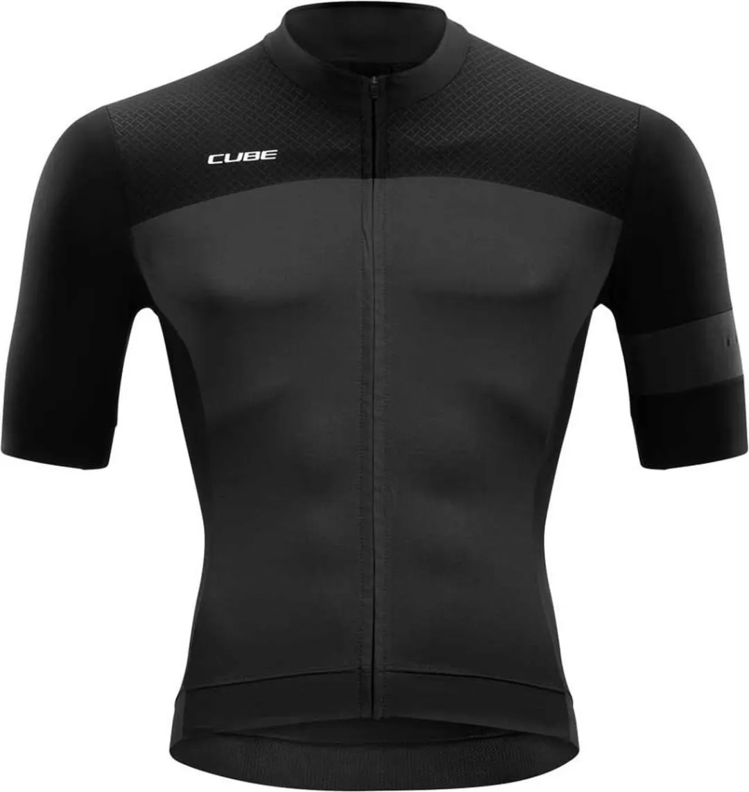 Cube Blackline Korte Mouw Wielertrui - Zwart - XL
