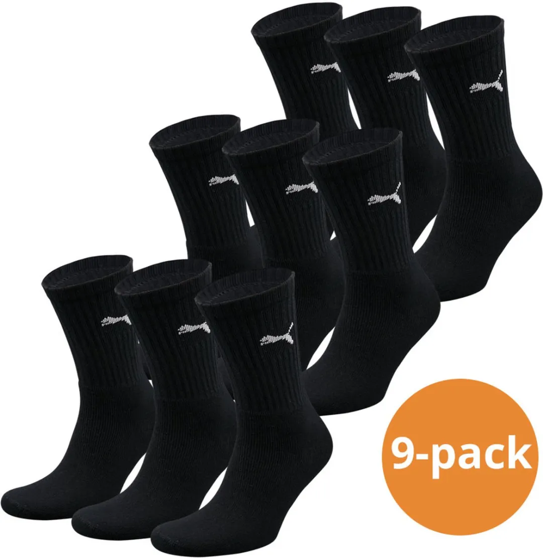 PUMA Basic Sportsokken Zwart