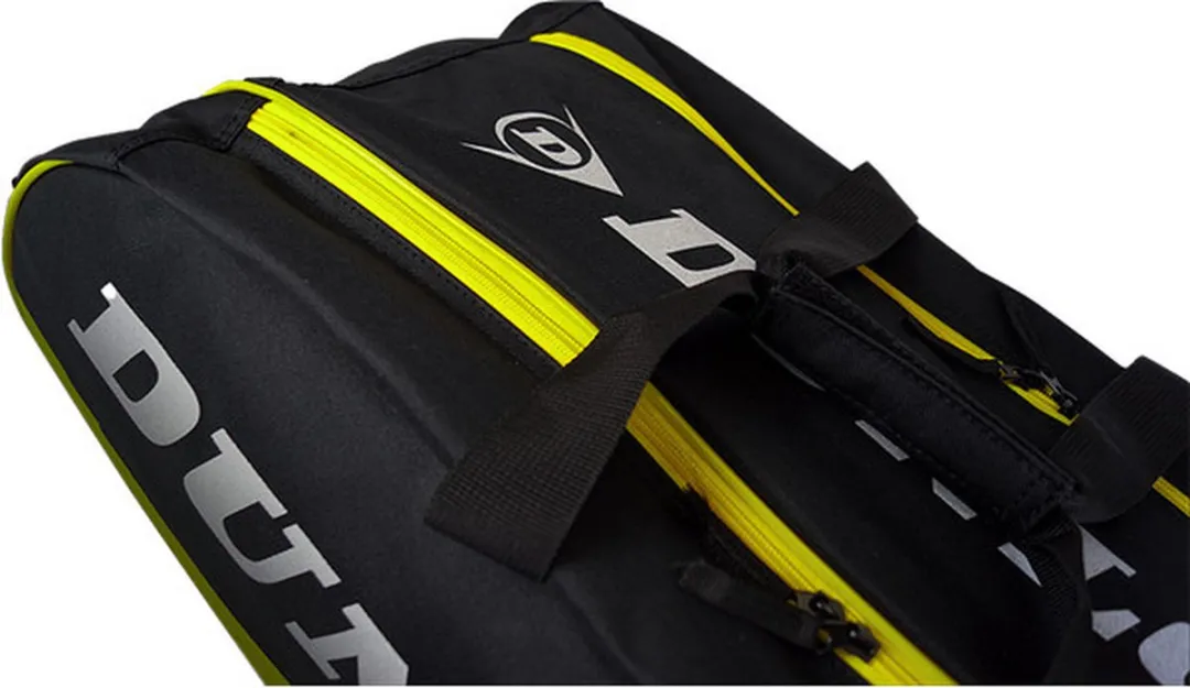 Dunlop Padel Tas Club Black/Yellow - 2 Rackets