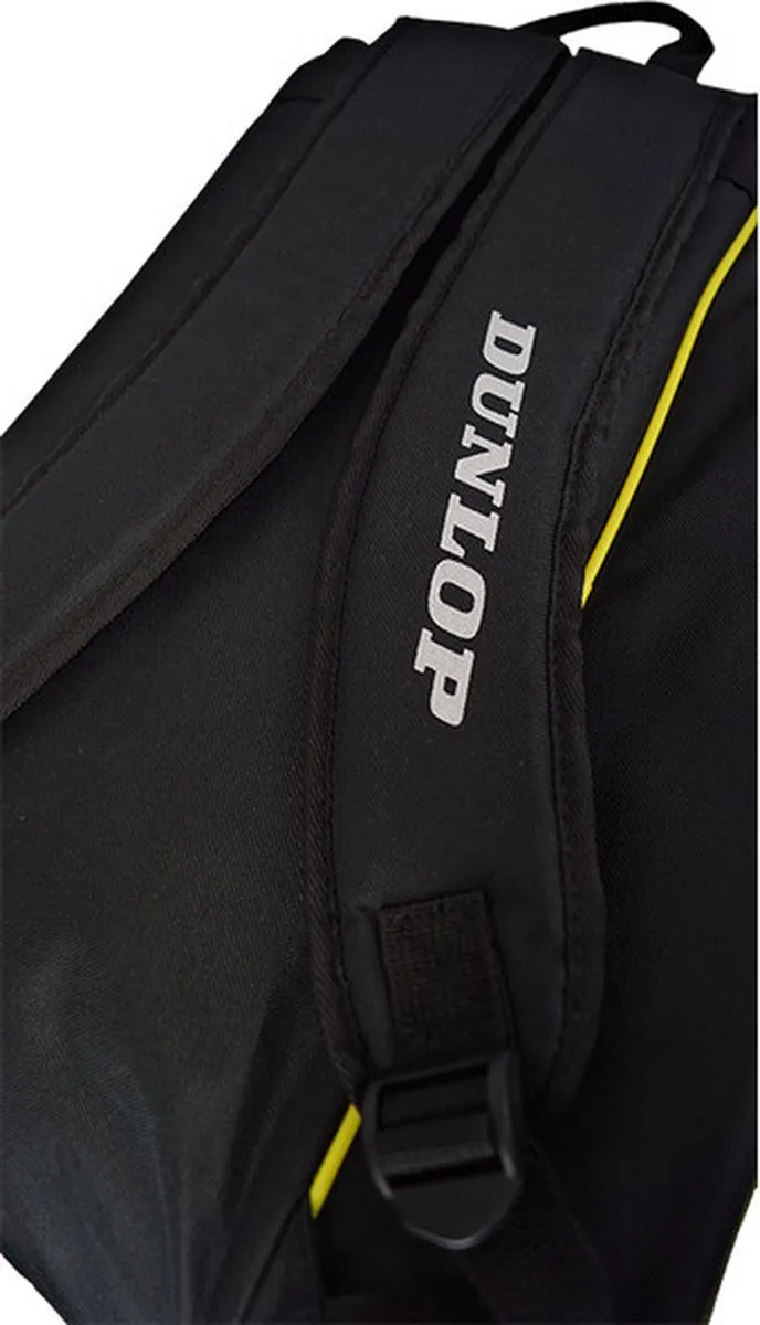 Dunlop Padel Tas Club Black/Yellow - 2 Rackets