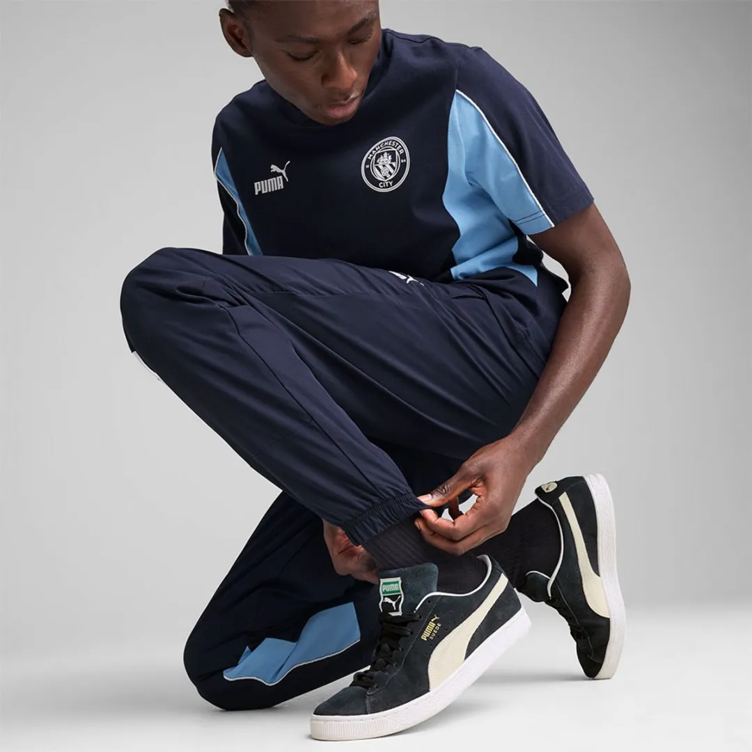 PUMA Manchester City FC Voetbaltrainingsbroek Navy XS