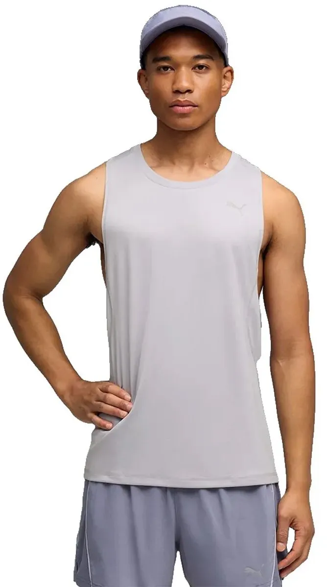 PUMA Velocity Mouwloos T-shirt - Grijs - XL
