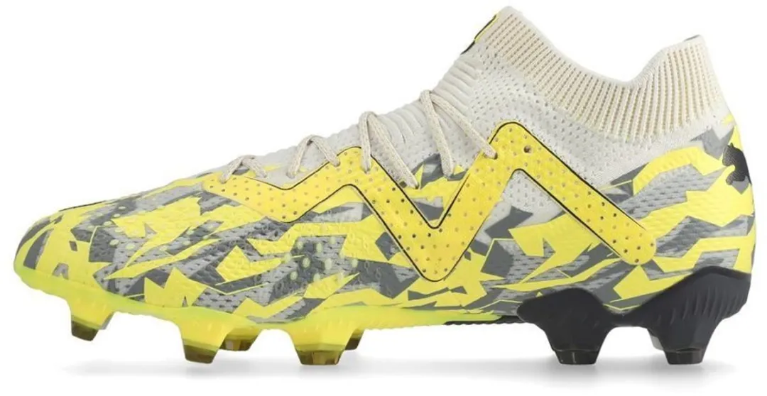 PUMA Future Ultimate FG/AG Voetbalschoenen 41 - Grey/Asfalt/Yellow Blaze