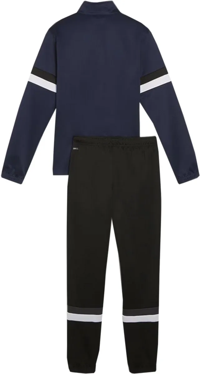 PUMA Team Rise Trainingspak Kinderen - 116cm - Donkerblauw/Zwart