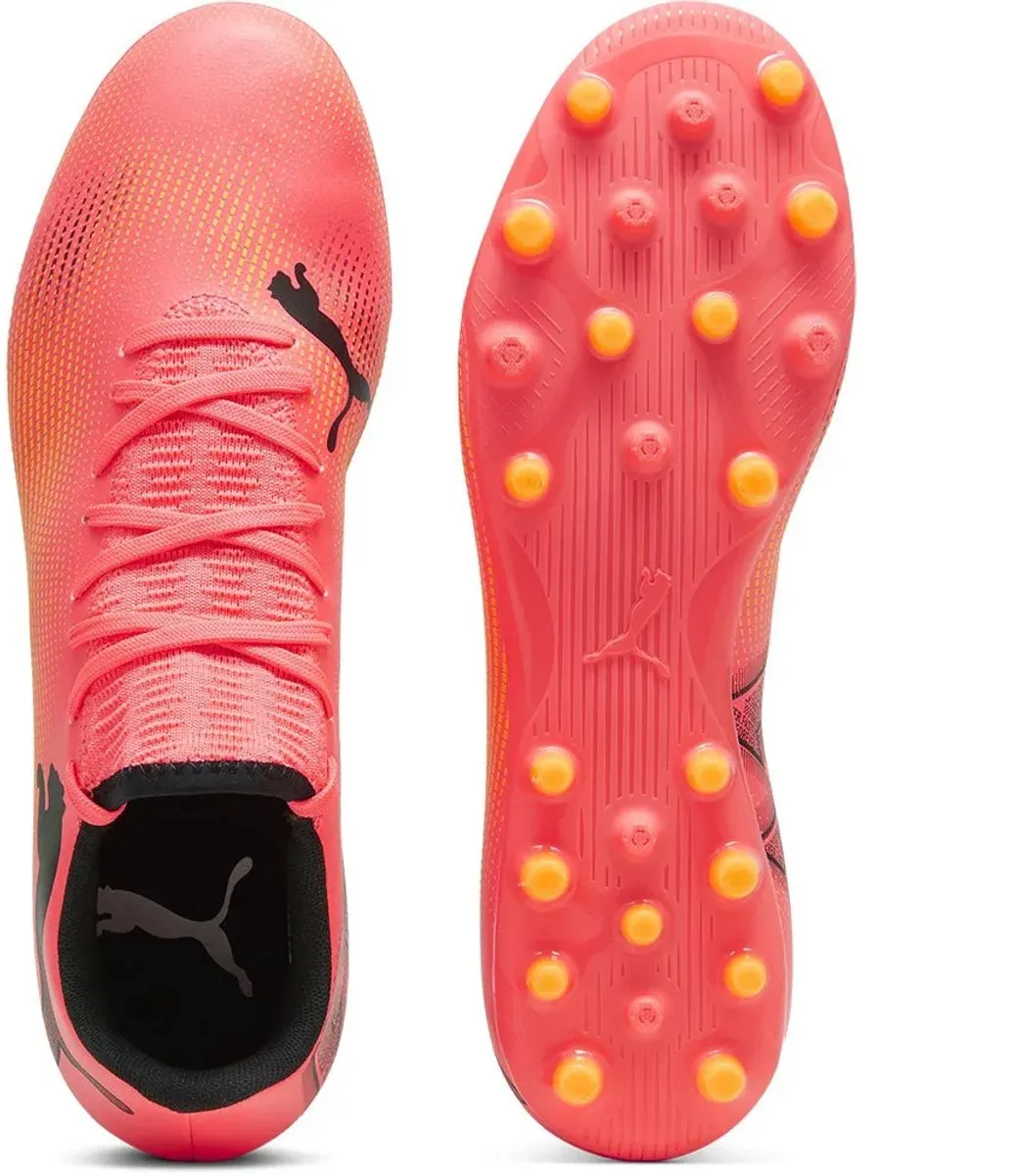 PUMA Future 7 Play Mg Voetbalschoenen - 42.5 - Sunset Glow