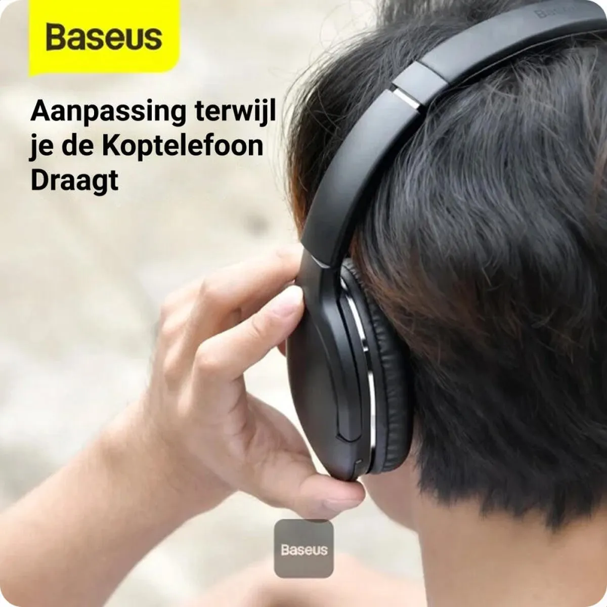 Baseus Encok Pro Draadloze Koptelefoon - Bluetooth 5.3 - Zwart