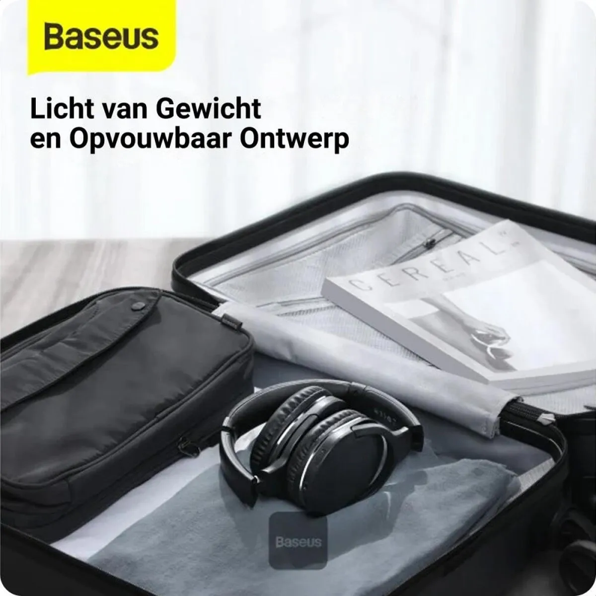 Baseus Encok Pro Draadloze Koptelefoon - Bluetooth 5.3 - Zwart