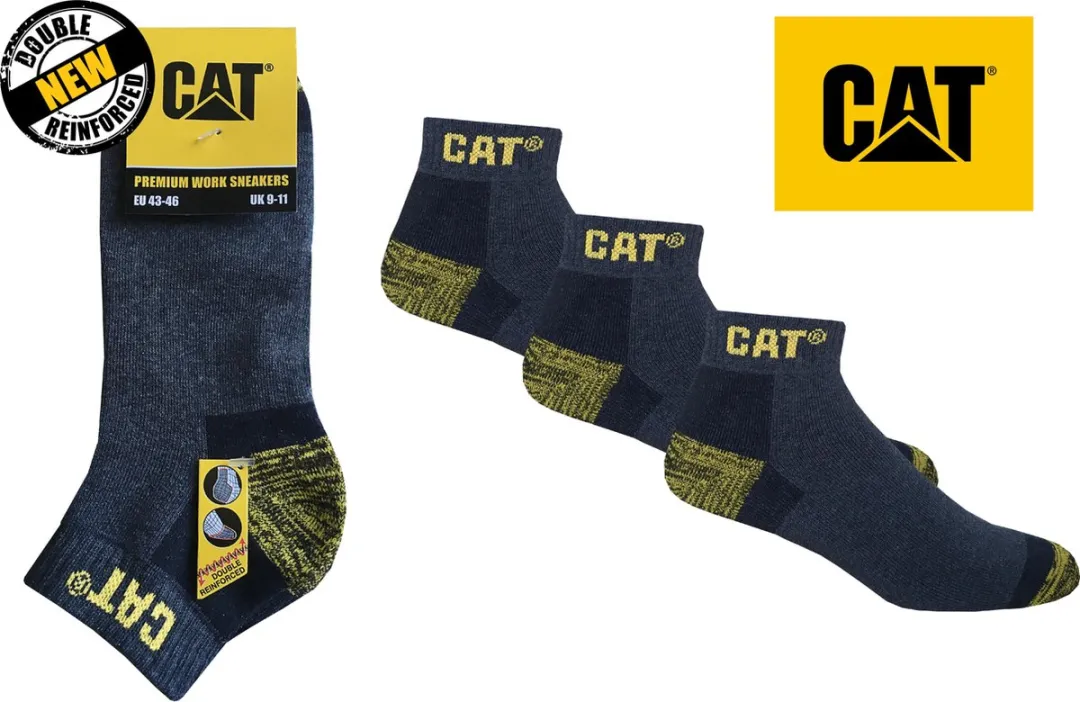 Caterpillar Sneaker Werksokken - 3 Paar - Maat 47-50