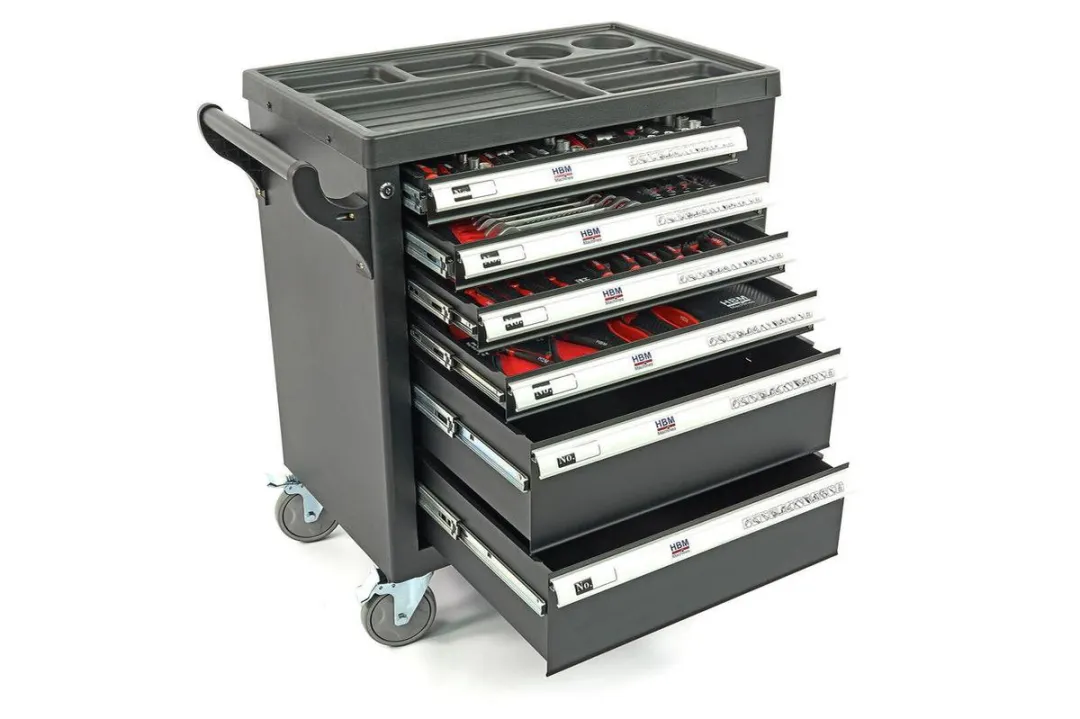 HBM Machines 154-delige Premium Gereedschapswagen