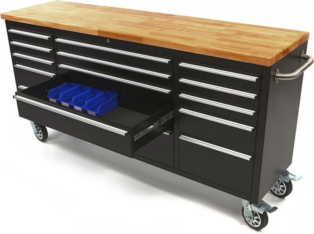 HBM Machines Gereedschapswagen 182cm - 15 Lades - Zwart