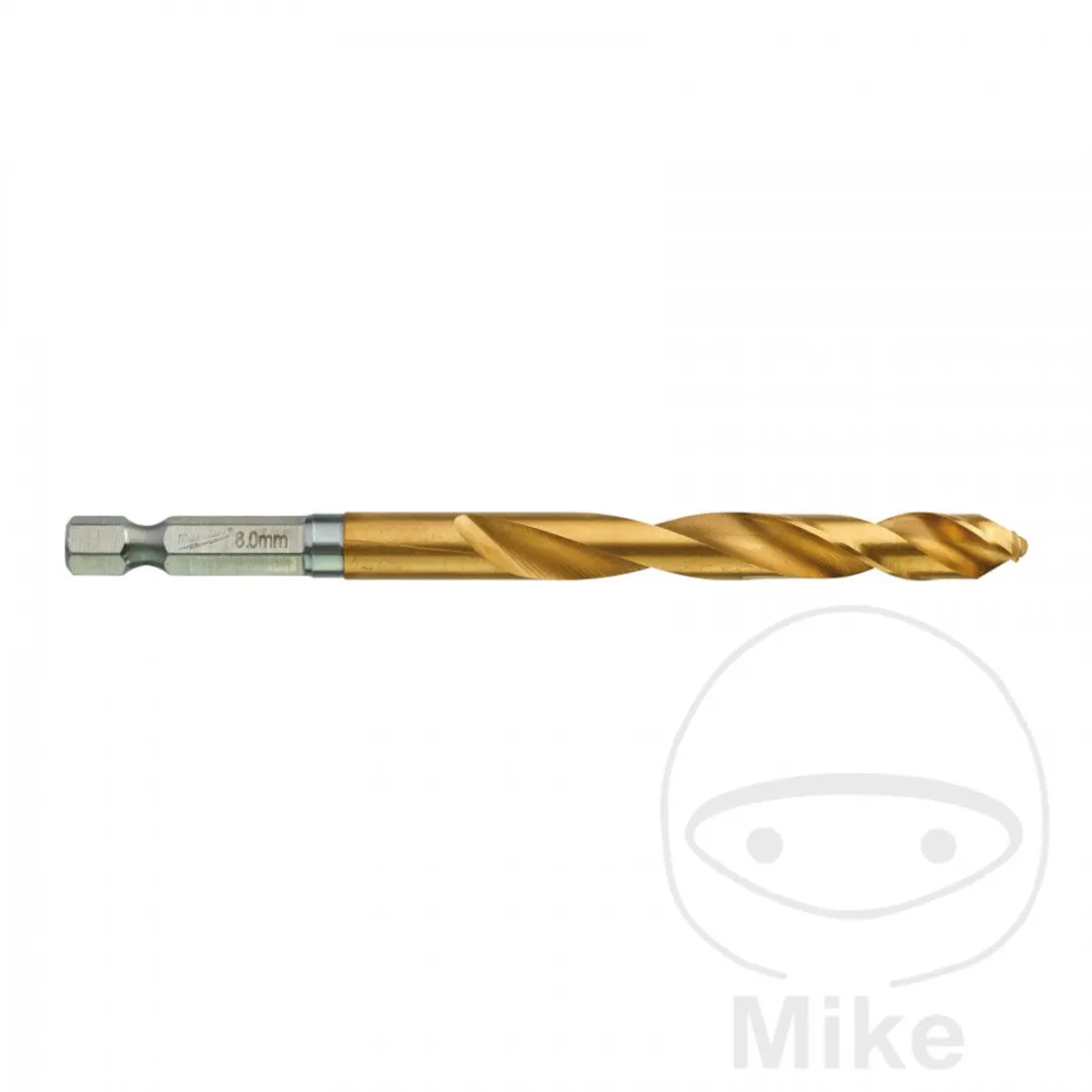 Milwaukee Metaalboor Shockwave HSS-G TiN 8mm - 48894719