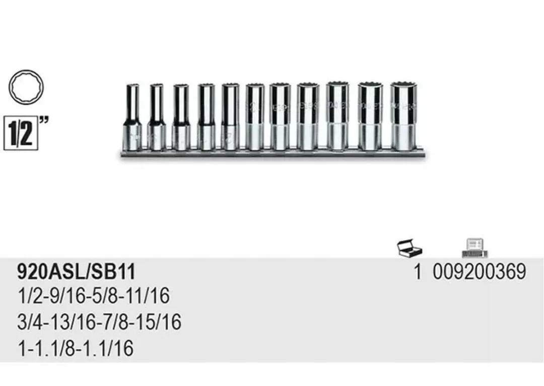 Beta 12-kant dop 9/16" - 1 Stuk - afbeelding 3 van 3