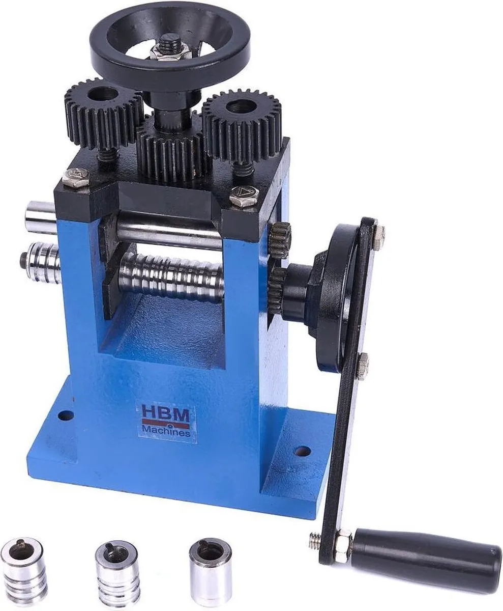 HBM Machines Juweliersstrekwals 4-rollen