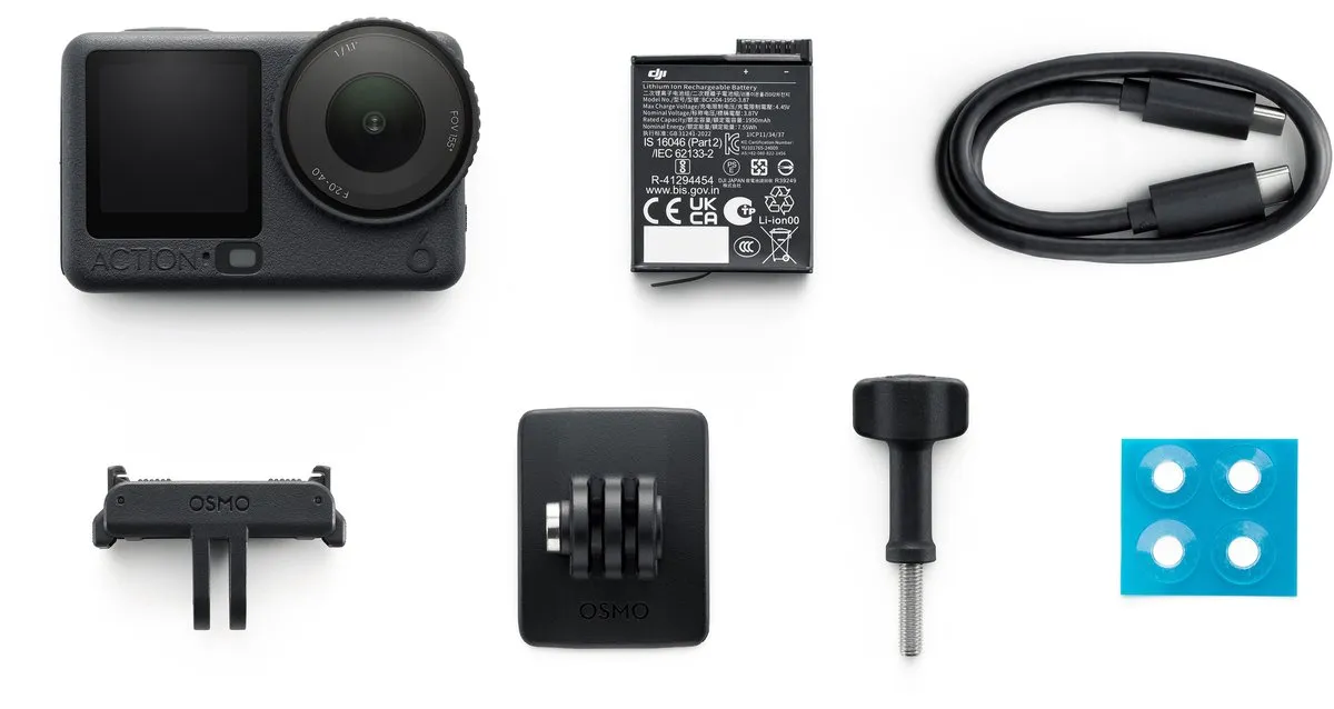 DJI Osmo Action 6 CP.OS.00000505.04 Action Camera - 38MP - Zwart