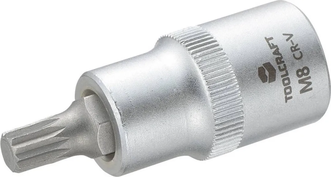 TOOLCRAFT 816087 Veeltand Dopsleutel-bitinzet 8mm