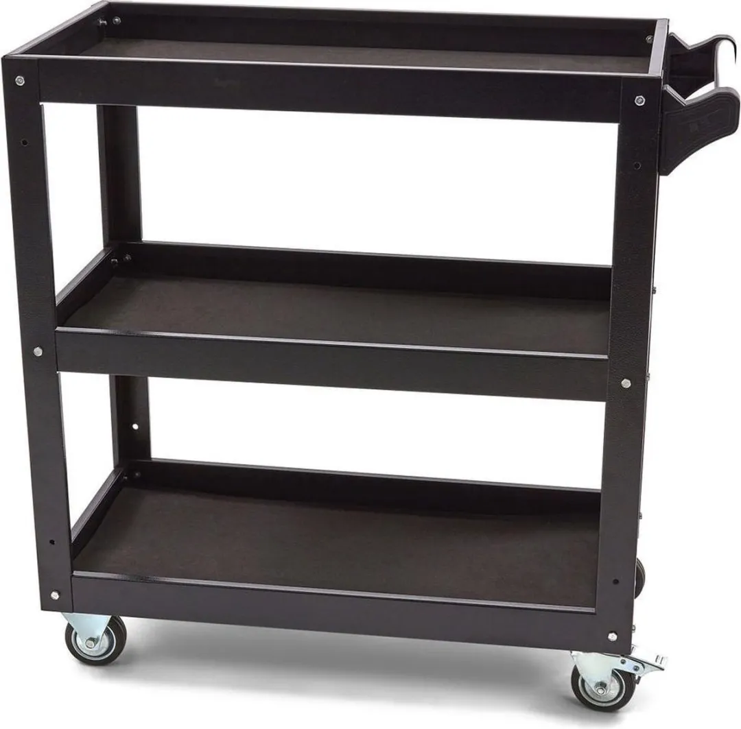 HBM Machines Universele Gereedschapswagen 3-laags - Zwart