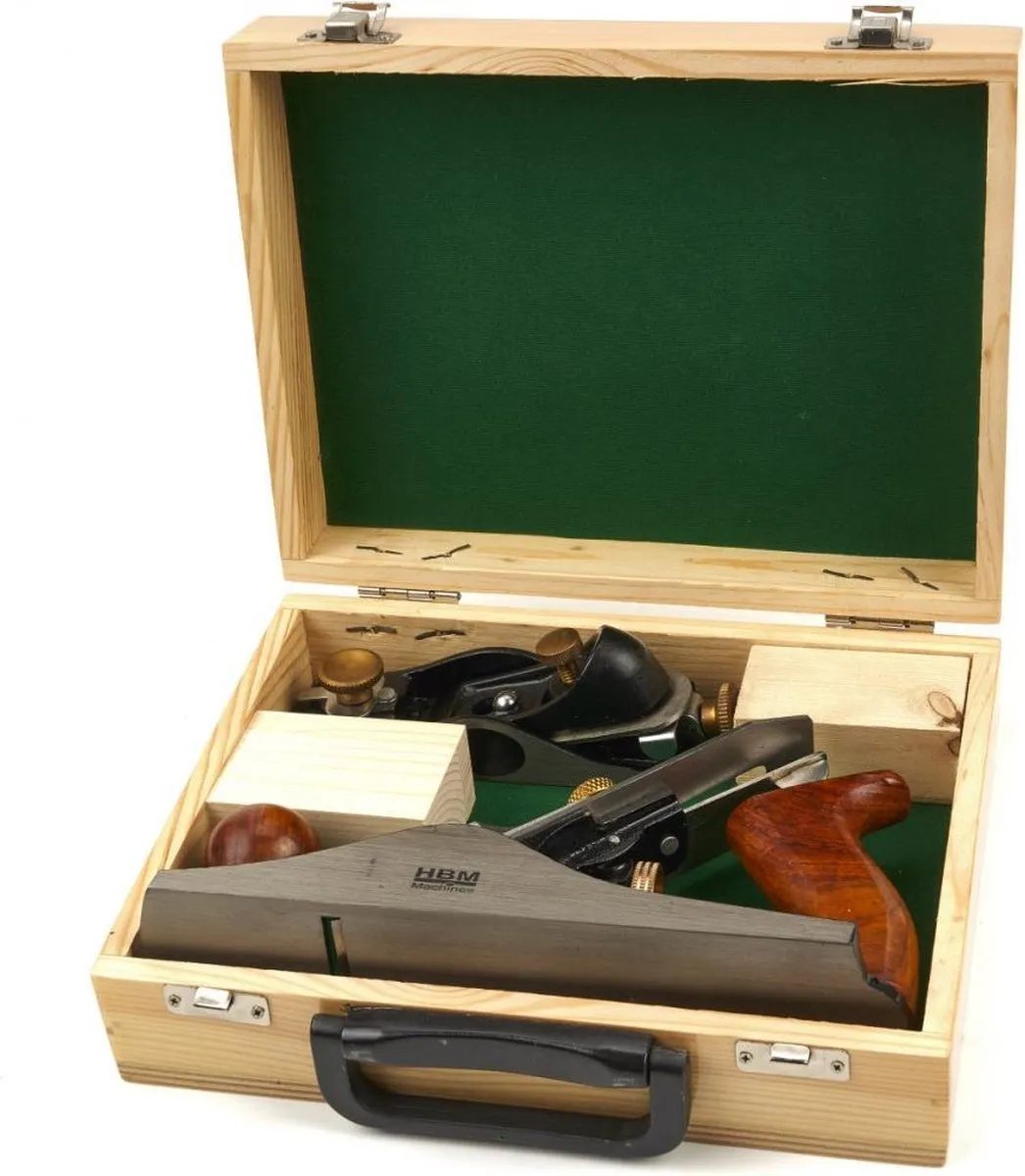 HBM Handschaven Set 2-delig 160mm & 245mm - Zwart