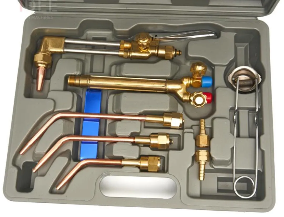 HBM 10-delige Lastoorts & Snijbrander Set - Metaal - Goud/Zilver