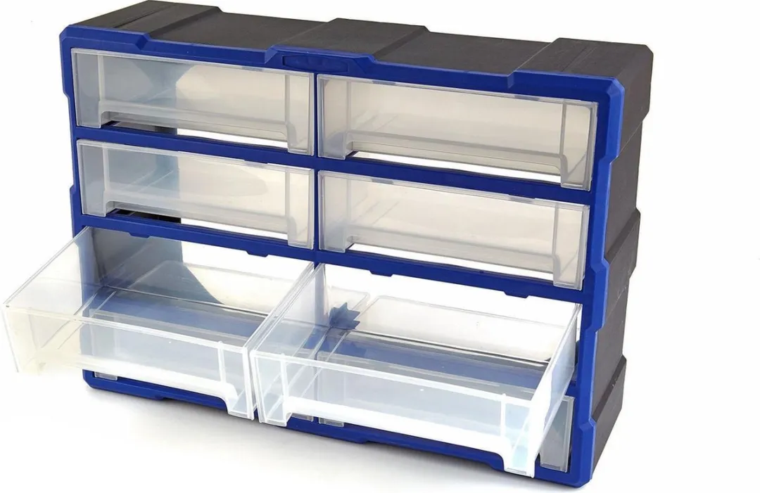 HBM Machines 8 Laden Opbergkast - 8 Lades - Blauw