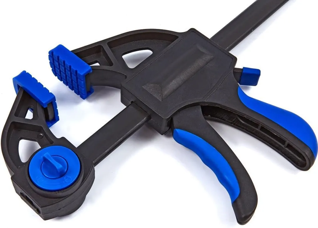 HBM Lijmklem 610mm 1-Hands Bediening - 2 Stuks - Blauw