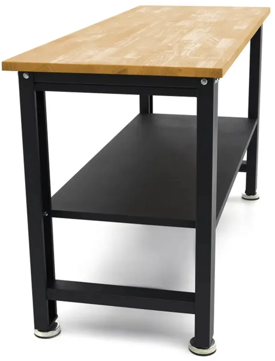 HBM H130267 Professionele Werkbank 160cm - Massief houten blad