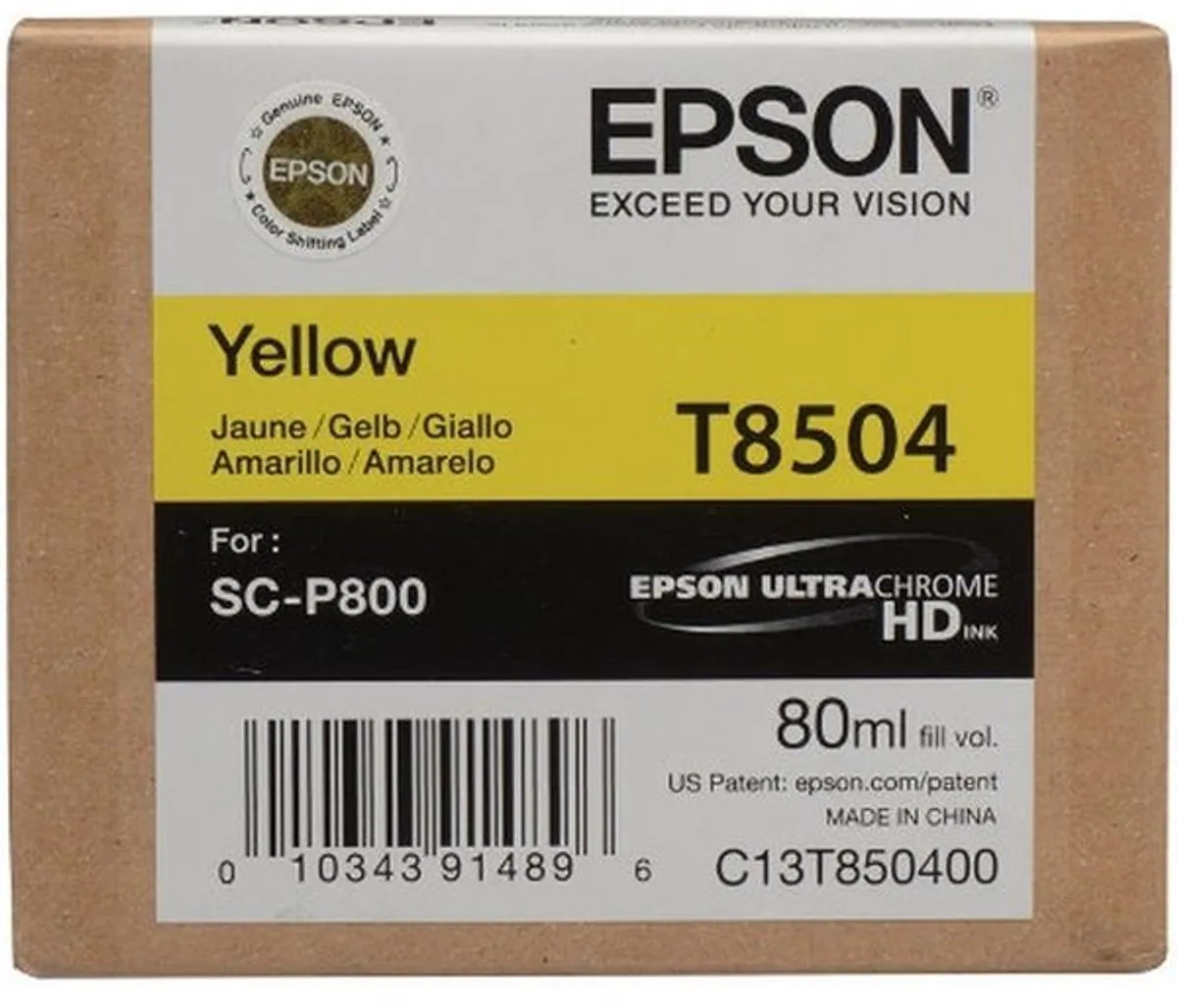 Epson T8504 Inktcartridge Geel - 80ml
